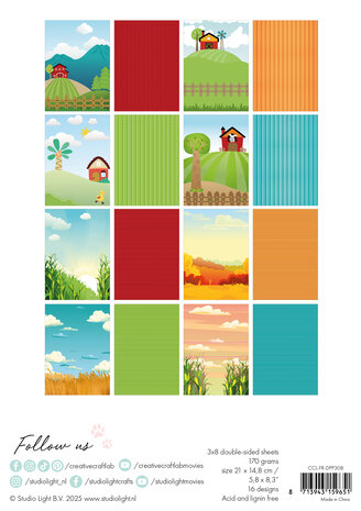 Creative Craftlab Friendz Design Paper Pad On The Farm (CCL-FR-DPP308) (DISCONTINUED) Creative Craftlab Friendz Design Paper Pad On The Farm (CCL-FR-DPP308) (DISCONTINUED)