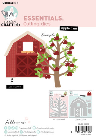 Creative Craftlab Apple Tree Essentials Cutting Die (CCL-ES-CD990) (DISCONTINUED) Creative Craftlab Apple Tree Essentials Cutting Die (CCL-ES-CD990) (DISCONTINUED)