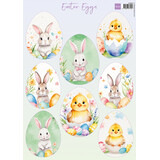Marianne Design Decoupage Sheet A4 Easter Eggs (VK9620) (DISCONTINUED)