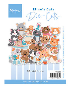 Marianne Design Die-cuts Eline's Cats (VK9622) (DISCONTINUED)