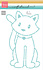 Craft Stencil by Marleen Sitting Cat (PS8179)