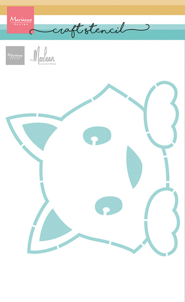 Marianne Design Craft Stencil by Marleen Cat (PS8180) Marianne Design Craft Stencil by Marleen Cat (PS8180)