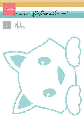 Marianne Design Craft Stencil by Marleen Cat (PS8180) Marianne Design Craft Stencil by Marleen Cat (PS8180)