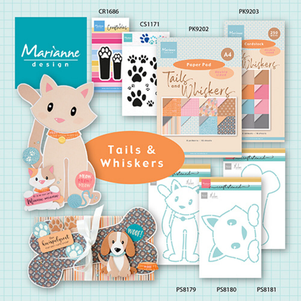 Marianne Design Craftables Two Paws (CR1686) Marianne Design Craftables Two Paws (CR1686)