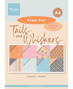 Marianne Design Paperpad A4 Tails & Whiskers (PK9202)