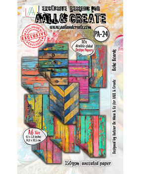 Aall and Create Timber Tints A6 Design Paper Boho Boards (AALL-PA-024) Aall and Create Timber Tints A6 Design Paper Boho Boards (AALL-PA-024)