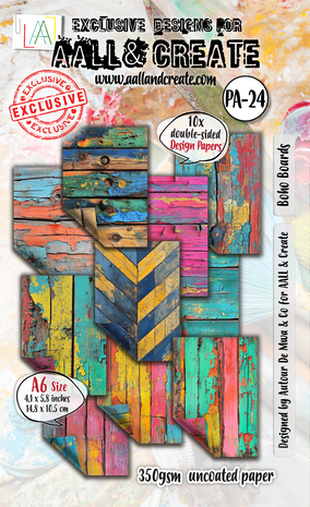 Aall and Create Timber Tints A6 Design Paper Boho Boards (AALL-PA-024) Aall and Create Timber Tints A6 Design Paper Boho Boards (AALL-PA-024)