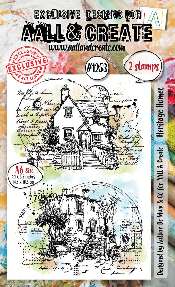Aall and Create Whimsy Dwellings A6 Stamp Set Heritage Homes (AALL-TP-1253) Aall and Create Whimsy Dwellings A6 Stamp Set Heritage Homes (AALL-TP-1253)
