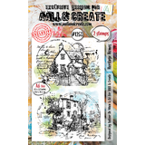 Aall and Create Whimsy Dwellings A6 Stamp Set Heritage Homes (AALL-TP-1253)