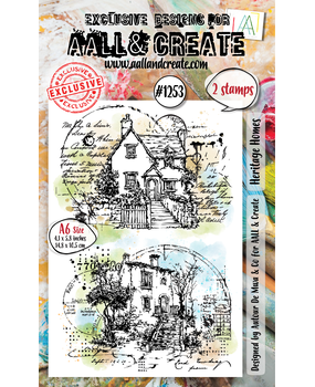 Aall and Create Whimsy Dwellings A6 Stamp Set Heritage Homes (AALL-TP-1253)