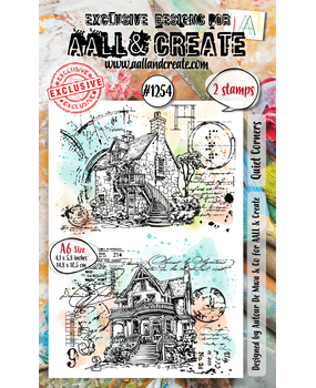 Aall and Create Whimsy Dwellings A6 Stamp Set Quiet Corners (AALL-TP-1254) Aall and Create Whimsy Dwellings A6 Stamp Set Quiet Corners (AALL-TP-1254)