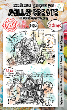 Aall and Create Whimsy Dwellings A6 Stamp Set Quiet Corners (AALL-TP-1254) Aall and Create Whimsy Dwellings A6 Stamp Set Quiet Corners (AALL-TP-1254)