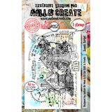 Aall and Create Whimsy Dwellings A6 Stamp Set Scenic Script (AALL-TP-1257)