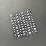 Simple and Basic Adhesive Enamel Dots Charcoal (96pcs) (SBA043)