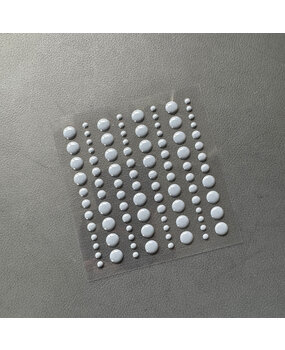 Simple and Basic Adhesive Enamel Dots Charcoal (96pcs) (SBA043)