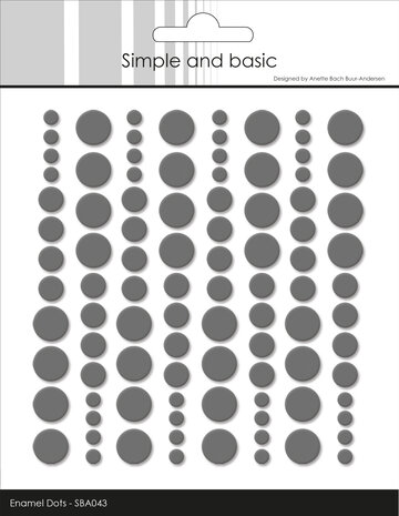 Simple and Basic Adhesive Enamel Dots Charcoal (96pcs) (SBA043) Simple and Basic Adhesive Enamel Dots Charcoal (96pcs) (SBA043)