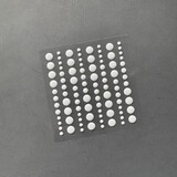 Simple and Basic Adhesive Enamel Dots Light Grey (96pcs) (SBA044)
