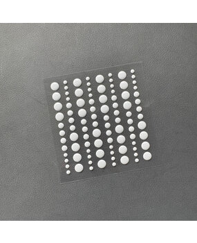 Simple and Basic Adhesive Enamel Dots Light Grey (96pcs) (SBA044)