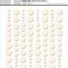 Simple and Basic Adhesive Enamel Dots Nougat (96pcs) (SBA042)