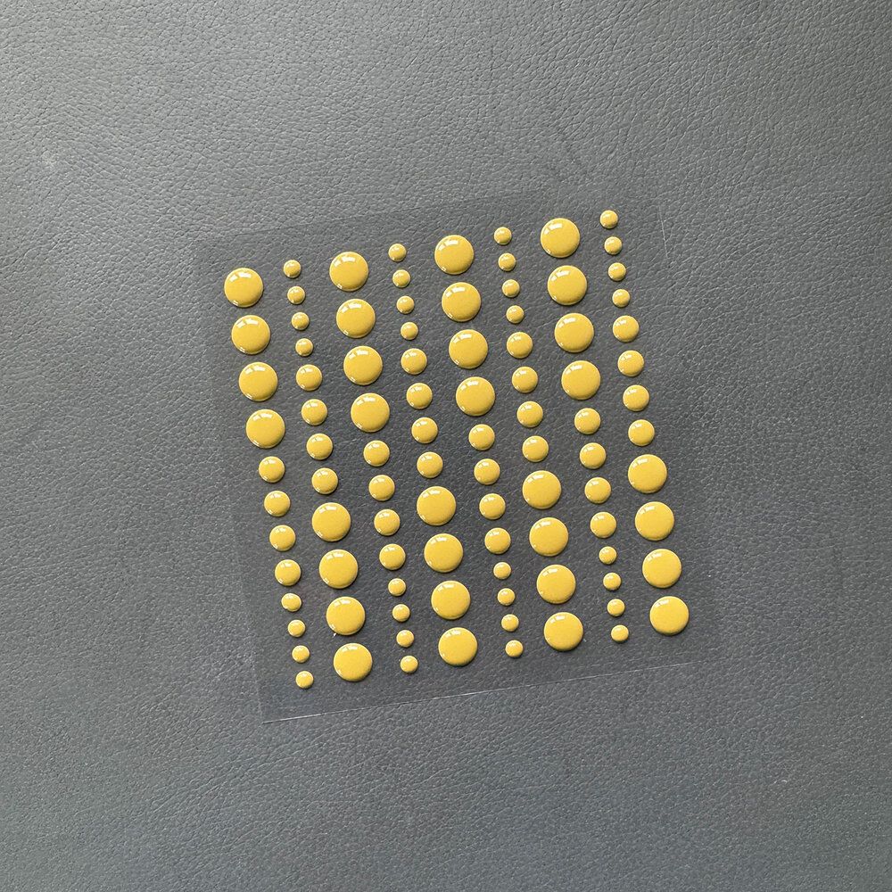 Simple and Basic Adhesive Enamel Dots Olive (96pcs) (SBA040)