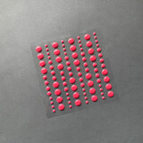 Simple and Basic Adhesive Enamel Dots Burgundy (96pcs) (SBA041)