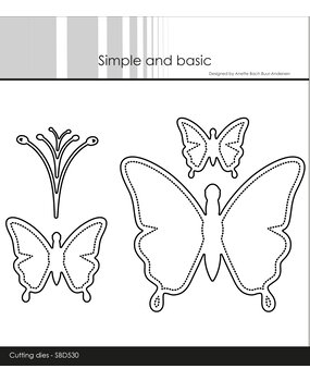 Simple and Basic Simple Butterflies Solid Dies (SBD530)