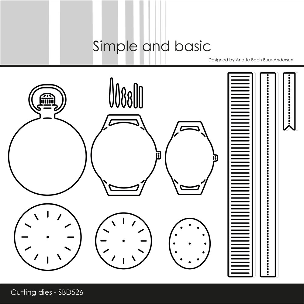 Simple and Basic Wristwatches and Pocketwatch Dies (SBD526)
