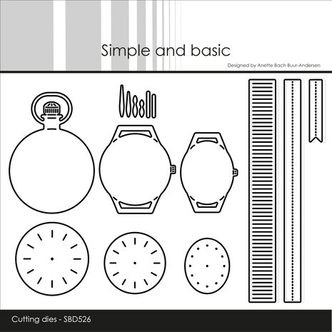 Simple and Basic Wristwatches and Pocketwatch Dies (SBD526)