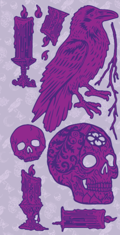 Dawn Bibby Gothic Romance Die Midnight Raven (DB1077) (OUTLET)