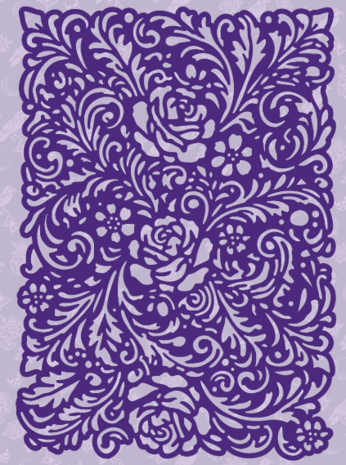 Dawn Bibby Gothic Romance Stencil Rose Damask (DB1080) (OUTLET)
