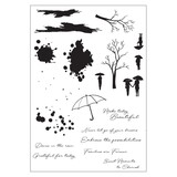 Sizzix Framelits Die w/Stamps by Stacey Park Creative Coordinations, Rainy Day Feeling (20+3pcs) (666843)