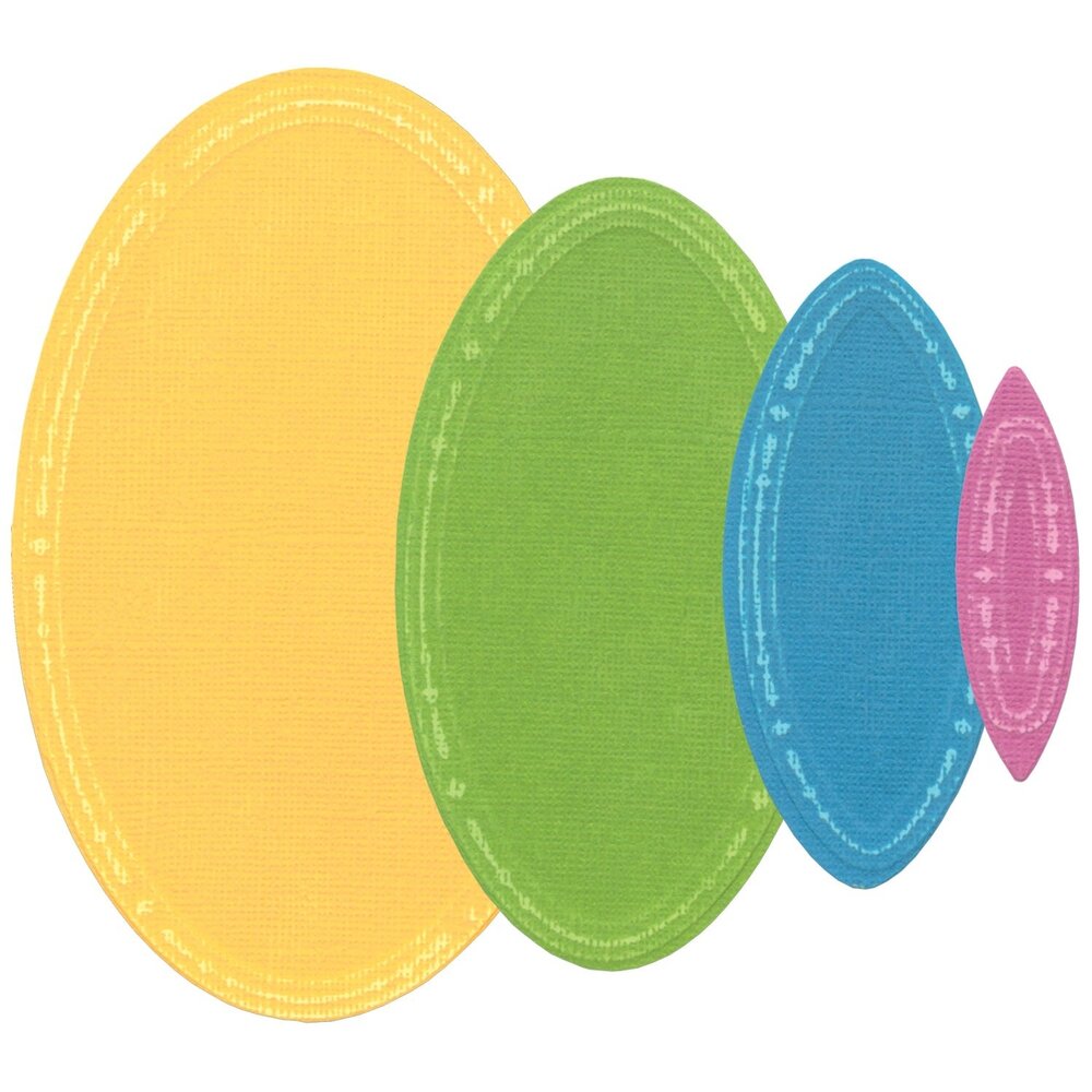 Sizzix Framelits Die by Stacey Park Fanciful Reversed, Clare Classic Ovals (9pcs) (666845) Sizzix Framelits Die by Stacey Park Fanciful Reversed, Clare Classic Ovals (9pcs) (666845)