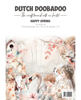 Dutch Doobadoo Collage Paper Set A4 Happy Spring (473.005.075)