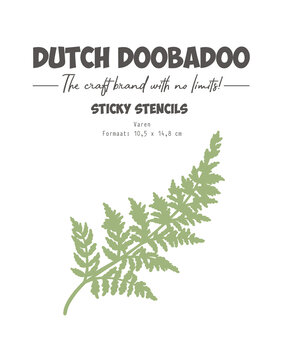 Dutch Doobadoo Dutch Sticky Stencil A6 Fern (477.927.001)