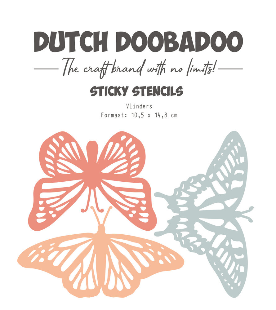 Dutch Doobadoo Dutch Sticky Stencil A6 Butterfly (477.927.002) (OUTLET)