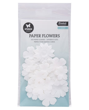 Studio Light White Essentials Paper Flowers (25pcs) (SL-CO-FLOW13) (DISCONTINUED)