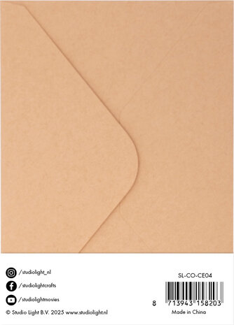 Studio Light Cards & Envelopes A6 Kraft (10/10pcs) (SL-CO-CE04) (BASIC)