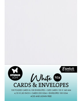 Studio Light Cards & Envelopes A6 White (10/10pcs) (SL-CO-CE01) (BASIC)