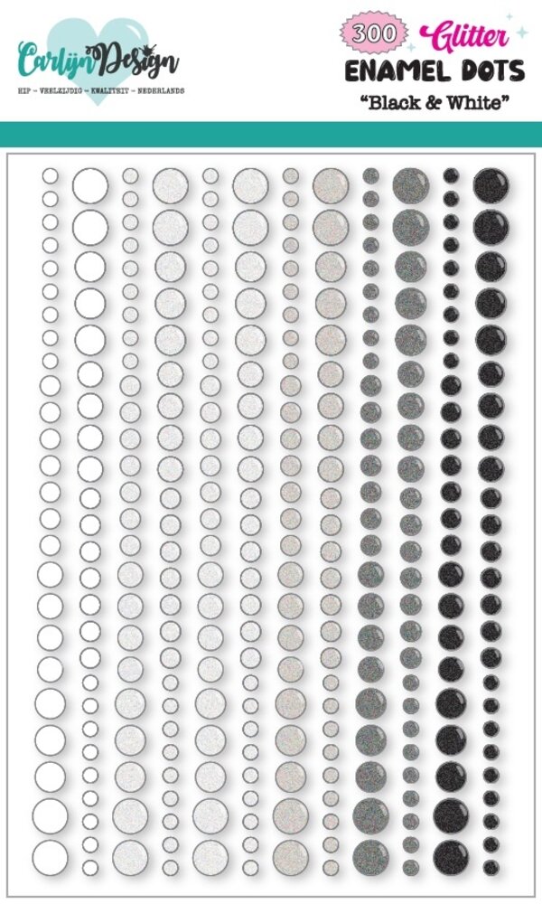 CarlijnDesign Glitter Enamel Dots Basics (CDED-0004) CarlijnDesign Glitter Enamel Dots Basics (CDED-0004)