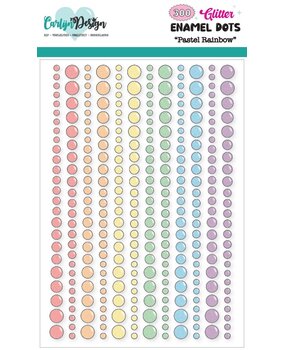 CarlijnDesign Glitter Enamel Dots Pastel Rainbow (CDED-0005) CarlijnDesign Glitter Enamel Dots Pastel Rainbow (CDED-0005)