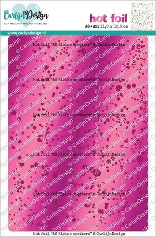 CarlijnDesign Hot Foil A6 Kleine Spetters (CDHF-0068) CarlijnDesign Hot Foil A6 Kleine Spetters (CDHF-0068)