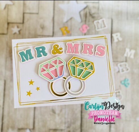 CarlijnDesign Hot Foil A6 Bridal Bling (CDHF-0069) CarlijnDesign Hot Foil A6 Bridal Bling (CDHF-0069)