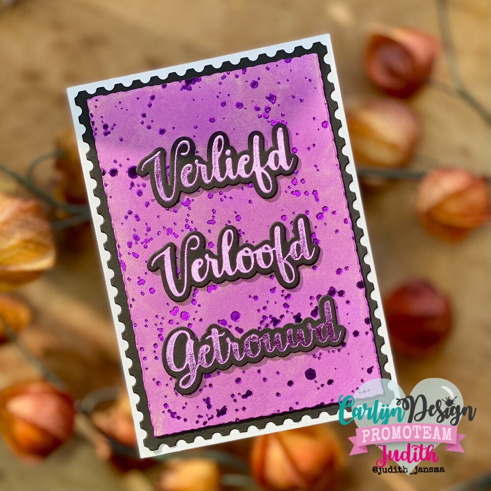 CarlijnDesign Hot Foil Verliefd Verloofd Getrouwd (CDHF-0070) CarlijnDesign Hot Foil Verliefd Verloofd Getrouwd (CDHF-0070)