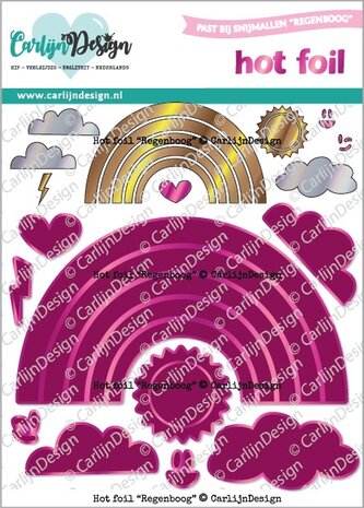 CarlijnDesign Hot Foil Regenboog (CDHF-0072)