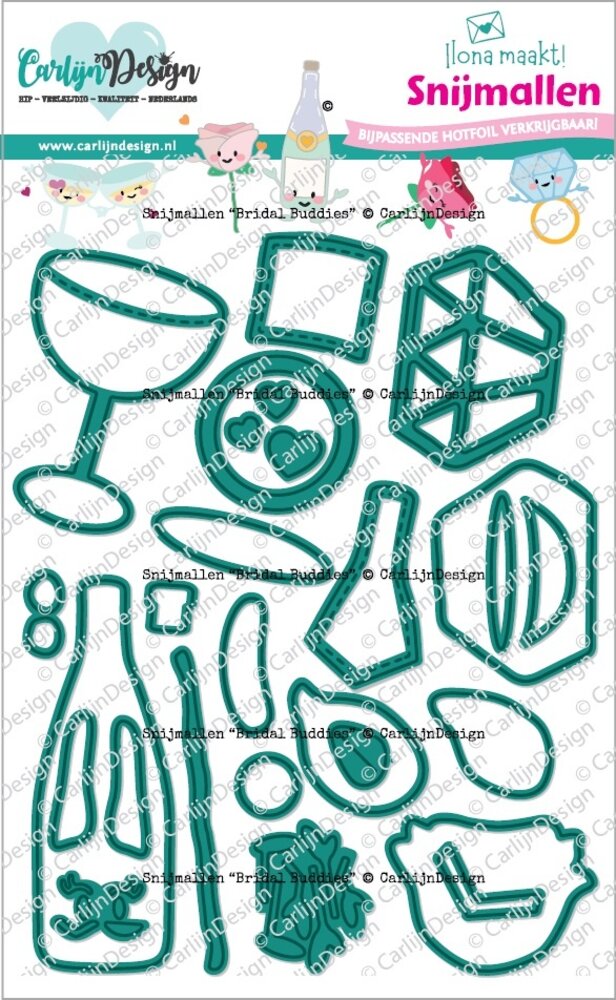 CarlijnDesign Snijmallen Bridal Buddies (CDSN-0294) CarlijnDesign Snijmallen Bridal Buddies (CDSN-0294)