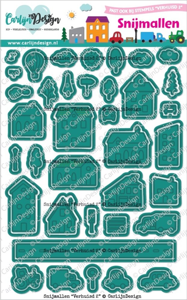 CarlijnDesign Cutting Dies Verhuisd 2 (CDSN-0299) CarlijnDesign Cutting Dies Verhuisd 2 (CDSN-0299)