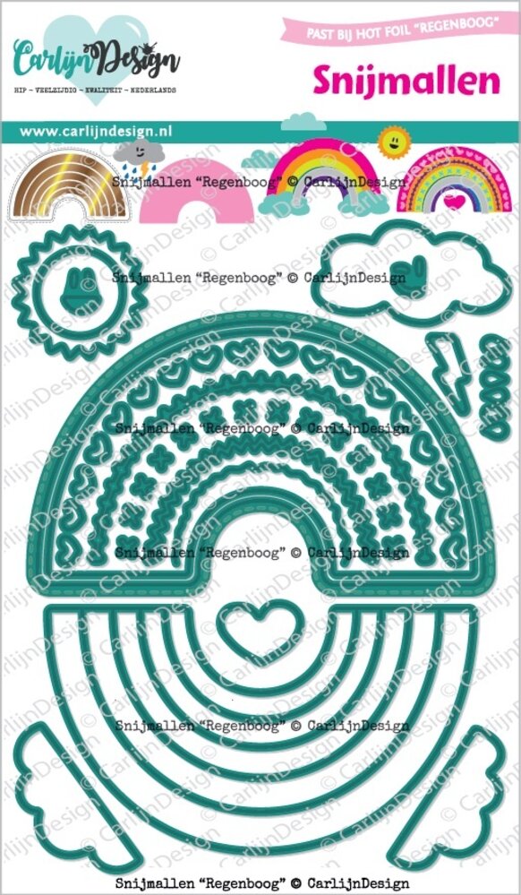 CarlijnDesign Snijmallen Regenboog (CDSN-0300) CarlijnDesign Snijmallen Regenboog (CDSN-0300)