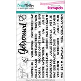 CarlijnDesign Clear Stamps Onderteksten Huwelijk (CDST-0136)