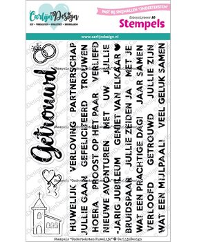 CarlijnDesign Clear Stamps Onderteksten Huwelijk (CDST-0136) CarlijnDesign Clear Stamps Onderteksten Huwelijk (CDST-0136)