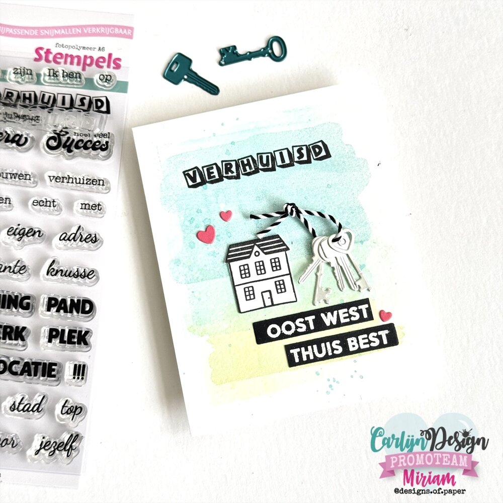 CarlijnDesign Clear Stamps Verhuisd 1 (CDST-0137) CarlijnDesign Clear Stamps Verhuisd 1 (CDST-0137)